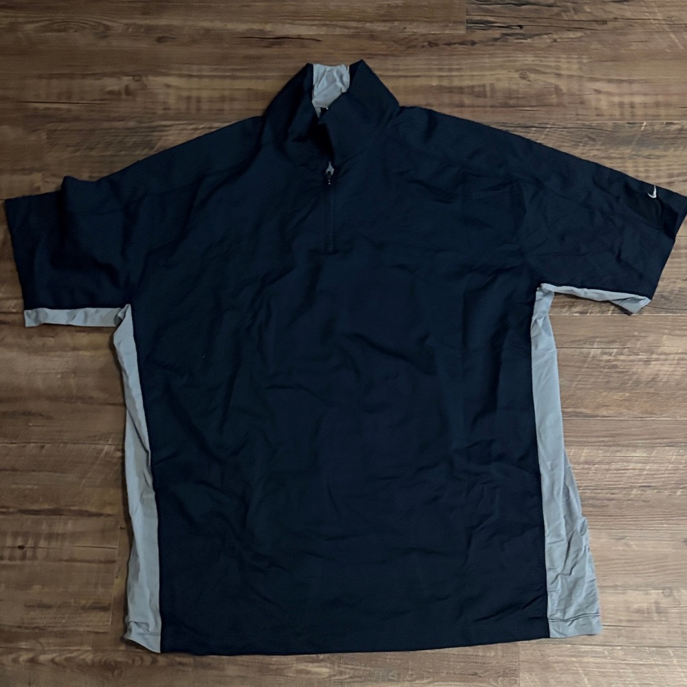 Nike Men's Black Polo with Gray Accents